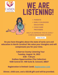 CandL (Care and Learning) Listening Session on Childcare