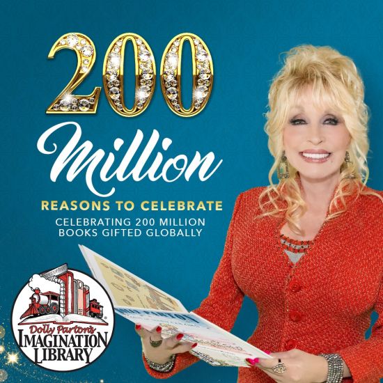 Dolly Parton’s Imagination Library Celebrates 200 Millionth Book Milestone
